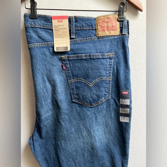 NWT Levi’s 541 Athletic Taper Bog & Tall Eco Ease Sz 54x30 - Picture 4 of 10